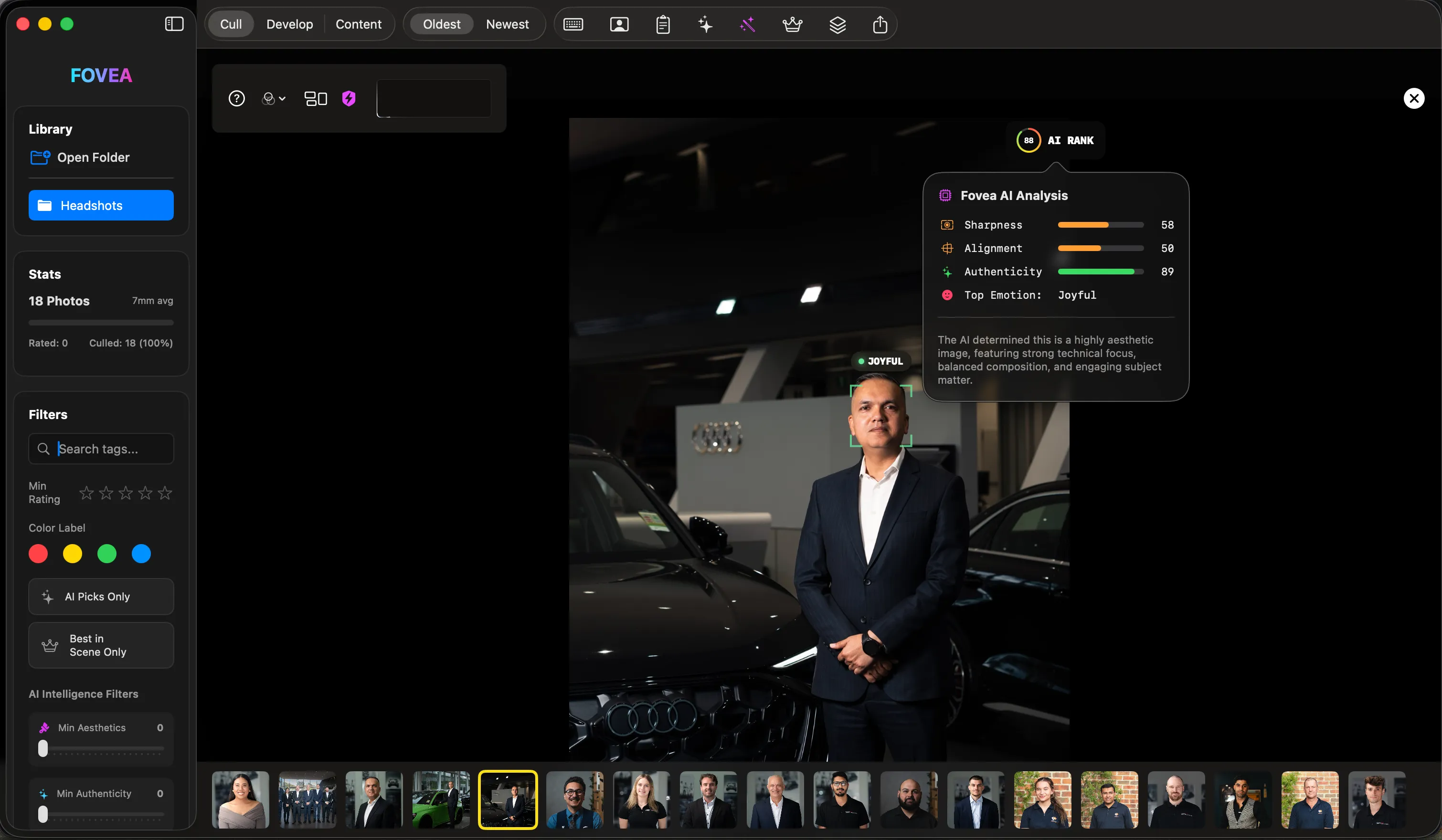 AI Insights HUD Overlay